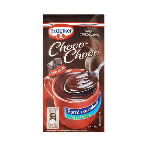 Forrócsokoládé instant DR OETKER Choco-Choco étcsokoládés 32g