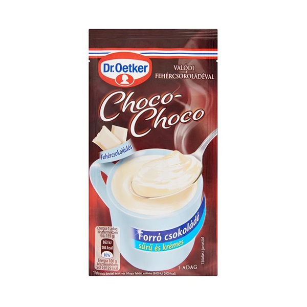 Forrócsokoládé instant DR OETKER Choco-Choco fehércsokoládés 34g