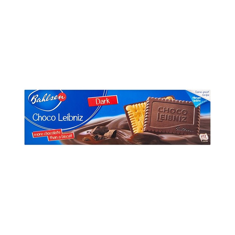 Keksz BAHLSEN Leibniz Choco étcsokoládés 125g