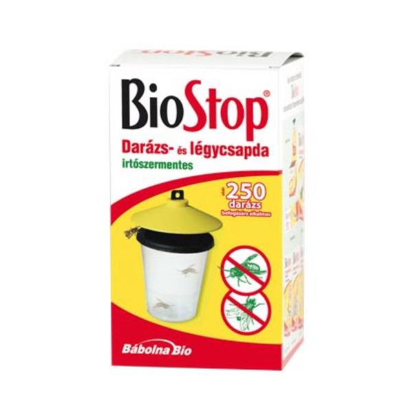 Rovarírtó darázs- és légycsapda BIOSTOP irtószermentes