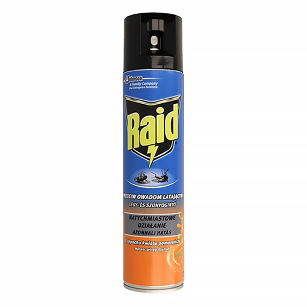 Rovarírtó légy- és szúnyogirtó RAID 400 ml spray narancsvirág