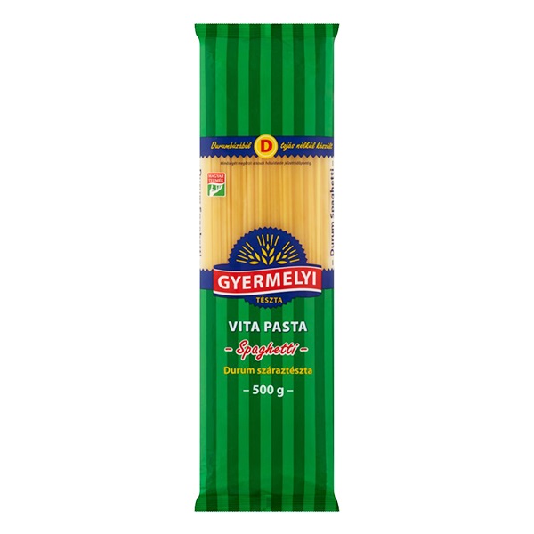 Száraztészta spagetti GYERMELYI Vita Pasta durum 500g