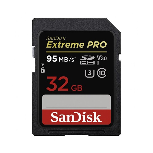 Memóriakártya SANDISK SDHC Extreme PRO U3 V30 32 GB