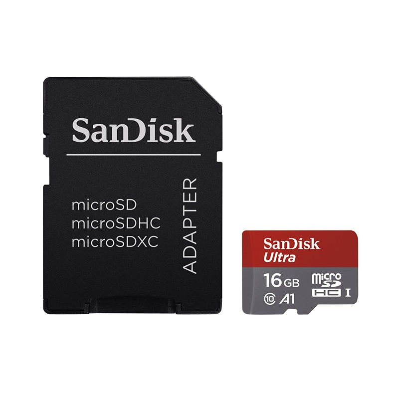 Memóriakártya SANDISK microSDHC Ultra android 16 GB + adapter