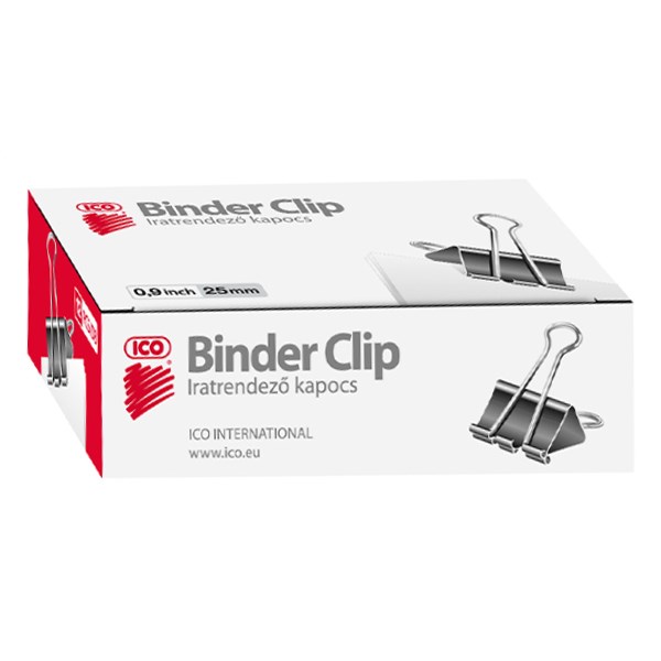 Binder csipesz ICO 25 mm 12 darabos