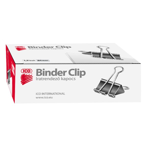Binder csipesz ICO 31 mm 12 darabos