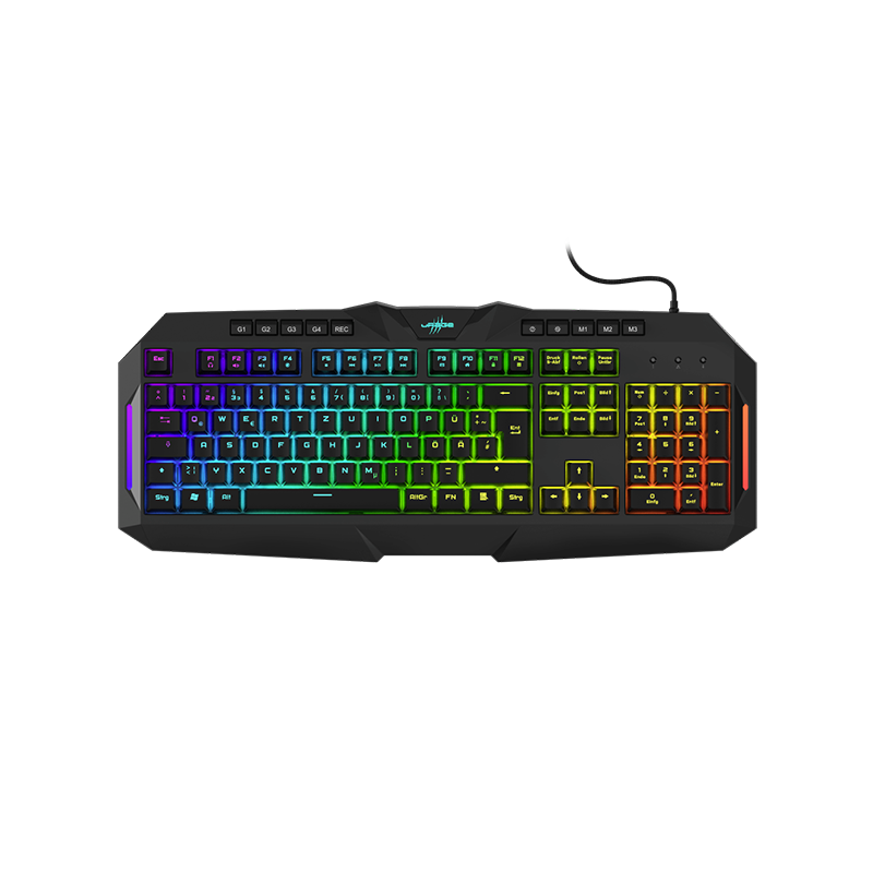 Billentyűzet vezetékes HAMA uRage Exodus 700S fél-mechanikus RGB fekete