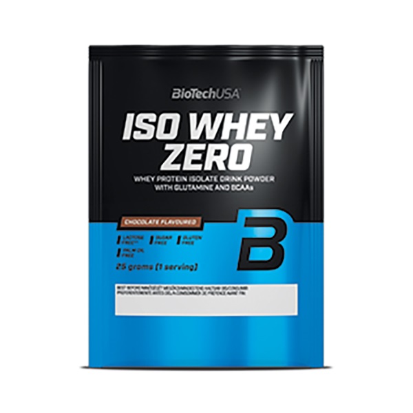 Fehérje laktózmentes BIOTECHUSA Iso Whey Zero Csokoládé 25 g