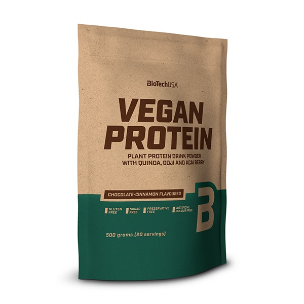 Protein Vegán BIOTECHUSA csoki-fahéj 500 g