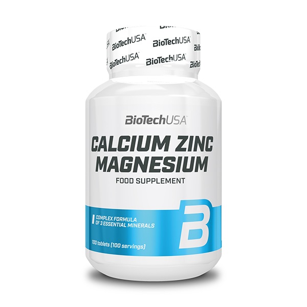 Vitamin BIOTECHUSA Ca-Zn-Mg 100 db tabletta