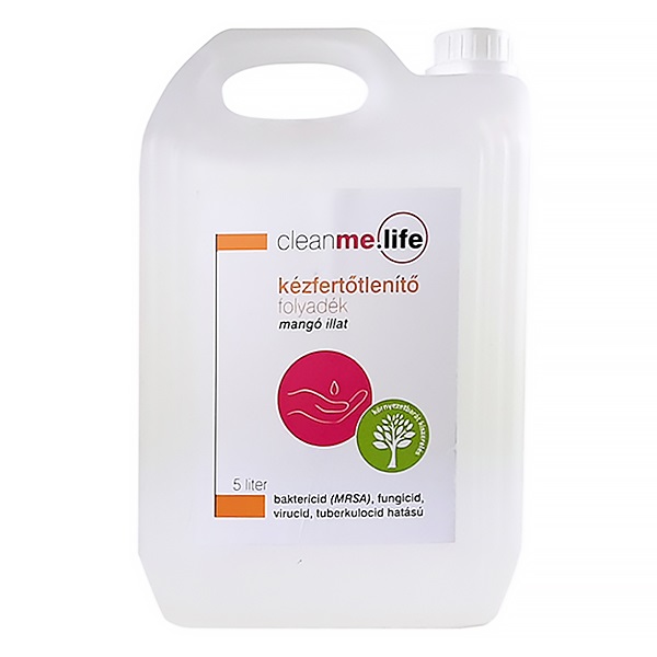 Kézfertőtlenítő folyadék utántöltő CLEANME.LIFE mangó 5000 ml