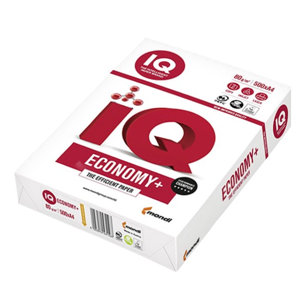 Fénymásolópapír IQ Economy+ A/4 80 g 500 ív/csomag