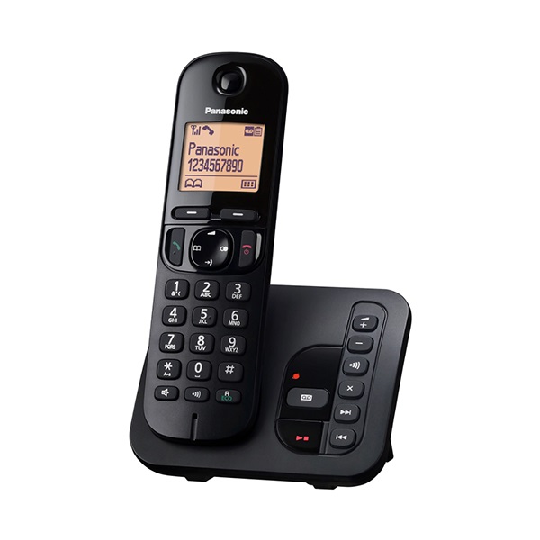 Telefon dect PANASONIC KXTGC22 vezeték nélküli fekete