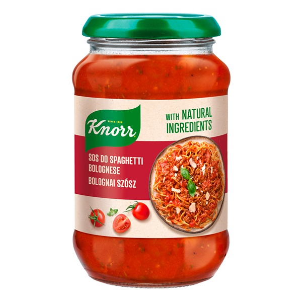 Üveges szósz KNORR Bolognai 400g