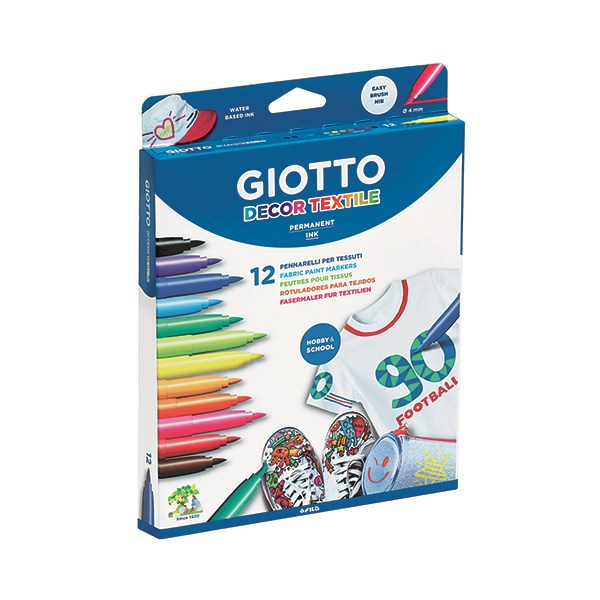 Textilmarker GIOTTO 12 darabos