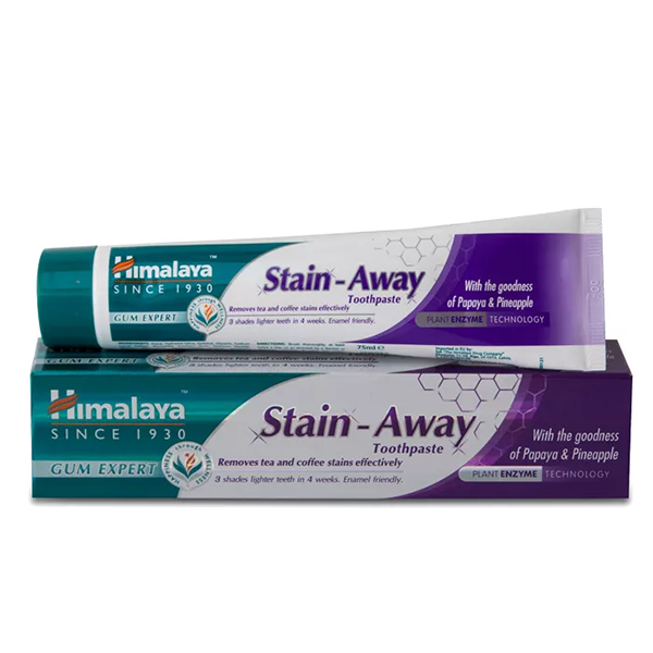 Fogkrém HIMALAYA Stain Away folteltávolító és fogfehérítő gyógynövényes 75ml