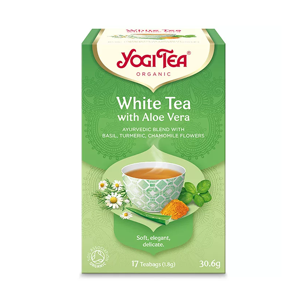 Fehér tea bio YOGI TEA aloeverával 17 filter/doboz