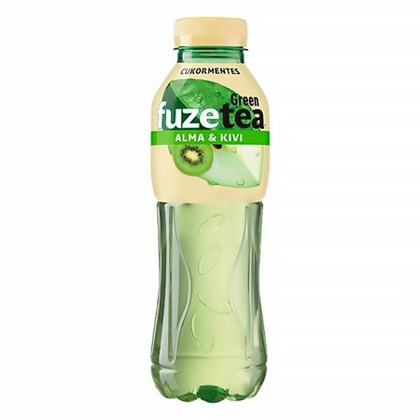 Üdítőital szénsavmentes FUZETEA Zöld tea Alma-Kiwi 0,5L