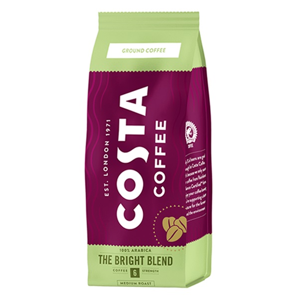 Kávé őrölt COSTA COFFEE Bright Blend Ground 200g