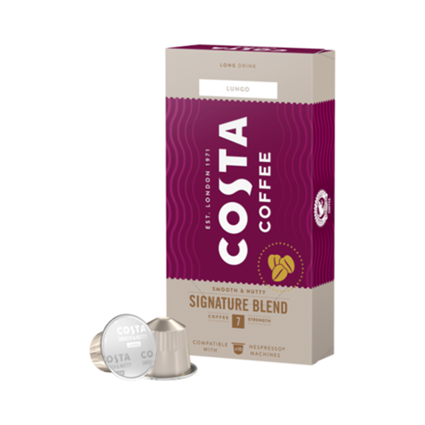 Kávékapszula COSTA COFFEE Nespresso Signature Blend Lungo 10 kapszula/doboz