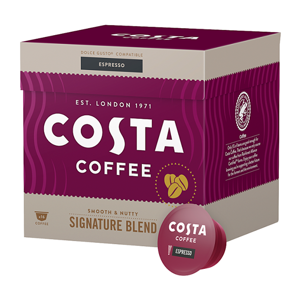 Kávékapszula COSTA COFFEE Dolce Gusto Espresso 16 kapszula/doboz