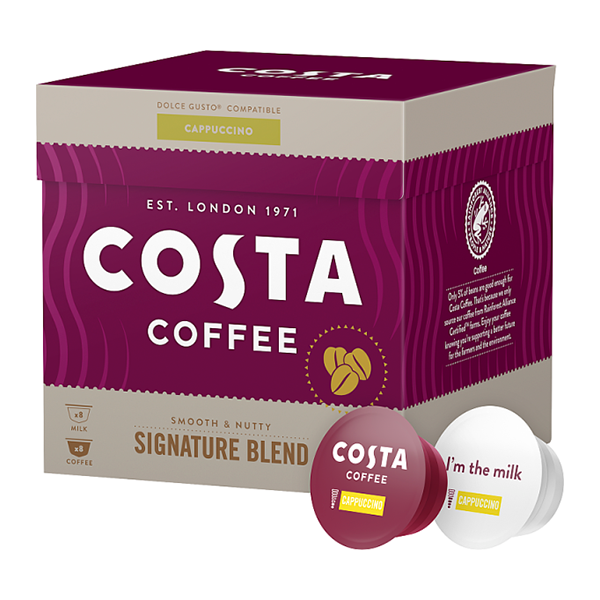 Kávékapszula COSTA COFFEE Dolce Gusto Cappuccino 16 kapszula/doboz