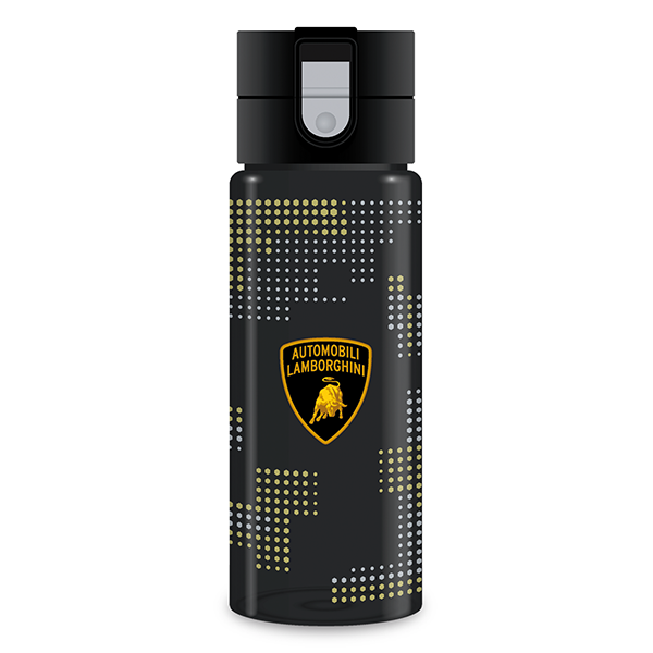 Kulacs ARS UNA műanyag BPA-mentes 475 ml Lamborghini fekete-narancs