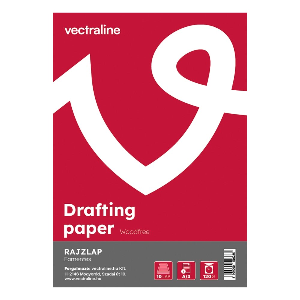 Rajzlap famentes VECTRALINE A/3 120 g 10 lapos