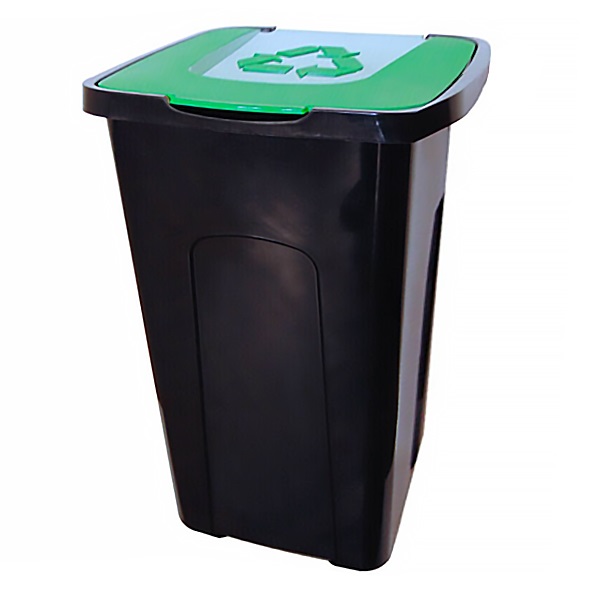 Szemetes szelektív hulladékgyűjtő GREG zöld  50l