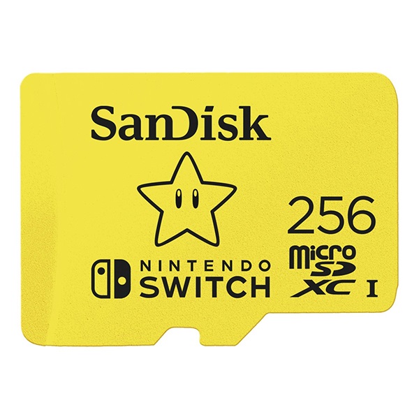 Memóriakártya SANDISK MicroSDXC NINTENDO SWITCH U3 C10 A1 UHS-1 256 GB