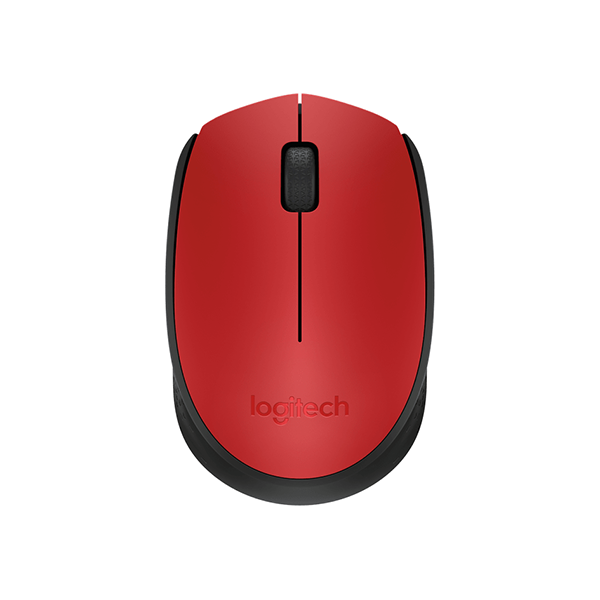 Egér vezeték nélküli LOGITECH M171 2,4 Ghz 1000 DPI piros