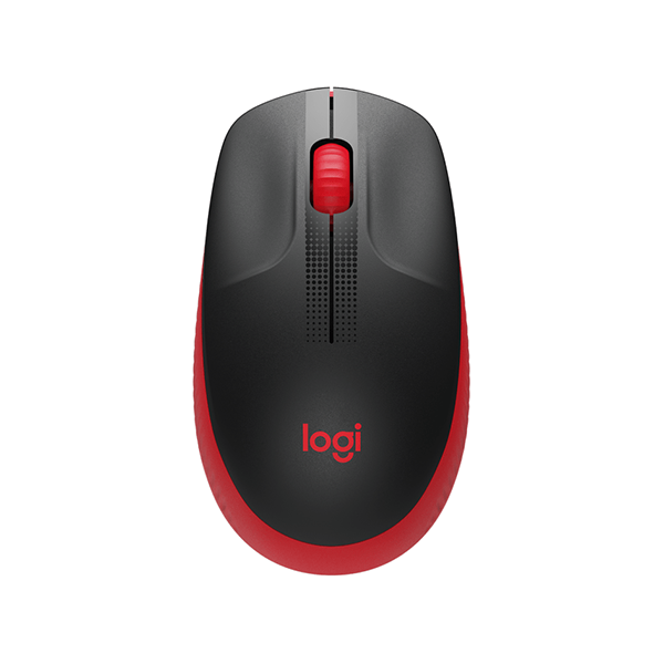 Egér vezetékes LOGITECH M190 2,4 Ghz 1000 DPI piros