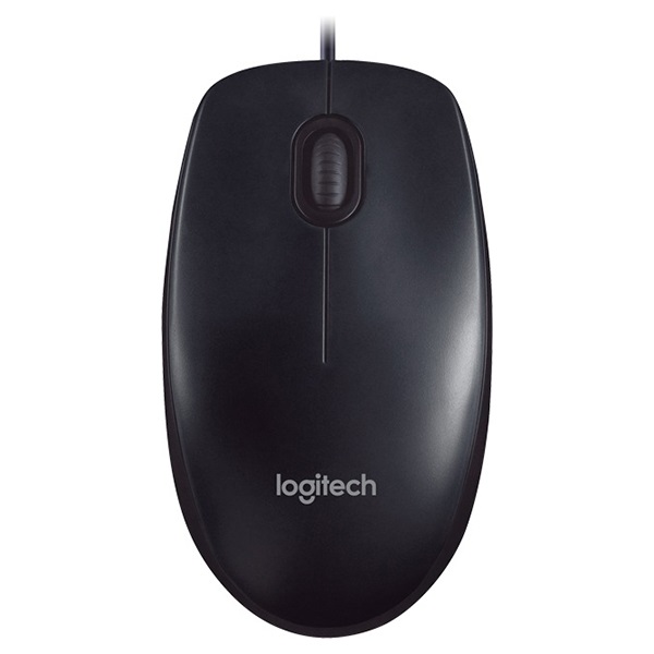 Egér vezetékes LOGITECH M90 USB 1000 DPI fekete