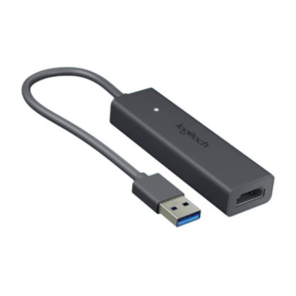 Adapter átalakító LOGITECH Screen Share USB/HDMI fekete