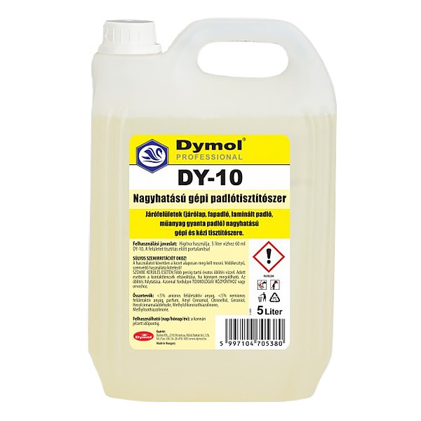 Padlótisztító folyadék DYMOL DY-10 5L járólap, fa, laminált, műanyag gyanta padlóra