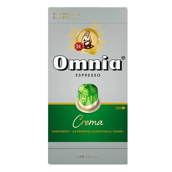 Kávékapszula DOUWE EGBERTS Omnia Nespresso Espresso Crema 10 kapszula/doboz