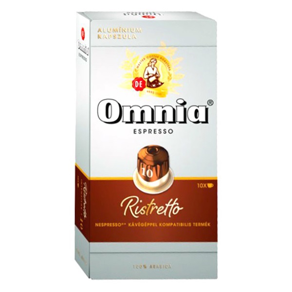 Kávékapszula DOUWE EGBERTS Omnia Nespresso Espresso Ristretto 10 kapszula/doboz