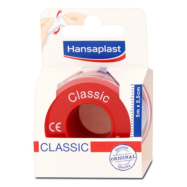 Ragtapasz HANSAPLAST tekercses classic 5 m x 2,5 cm