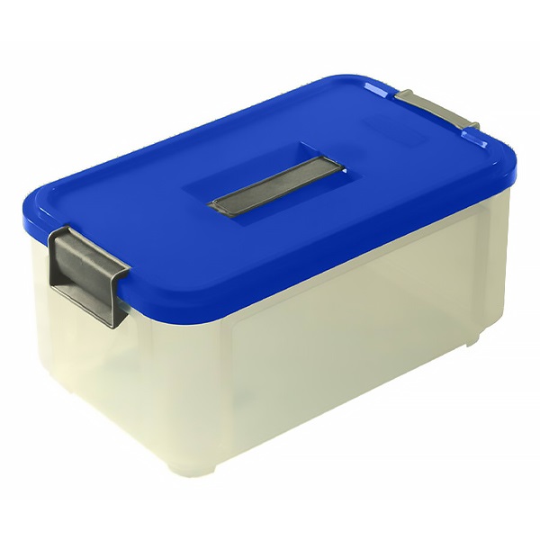 Tároló doboz CURVER műanyag fedővel 9,5L kék