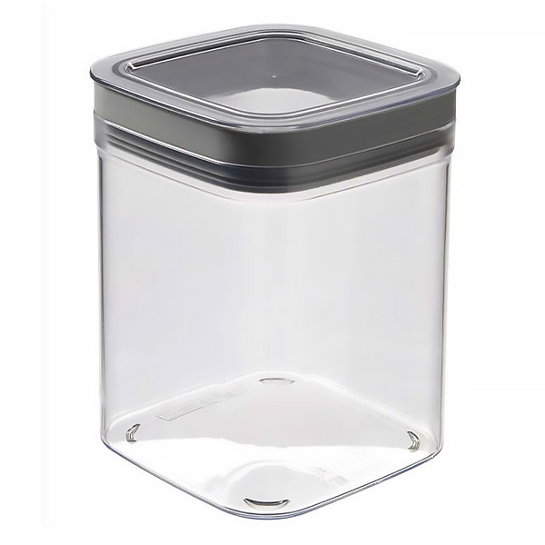 Ételtartó doboz CURVER Dry Cube műanyag 1,3L szürke