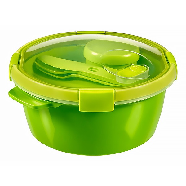 Ételtartó doboz CURVER Smart To Go kerek műanyag 1,6L zöld