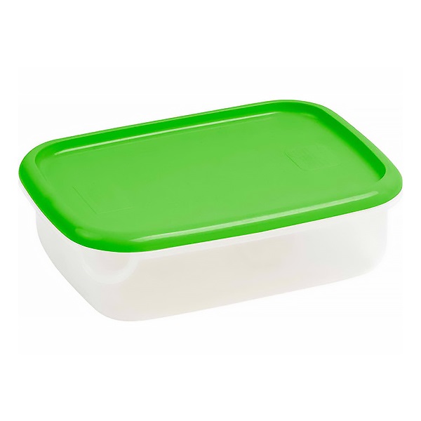 Ételtartó doboz CURVER Lux négyszög műanyag 1,5L zöld
