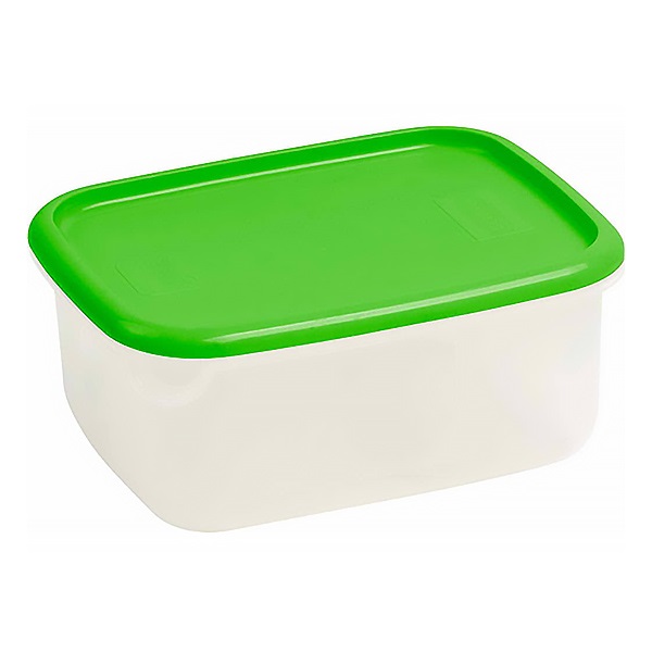 Ételtartó doboz CURVER Lux négyszög műanyag 2,3L zöld