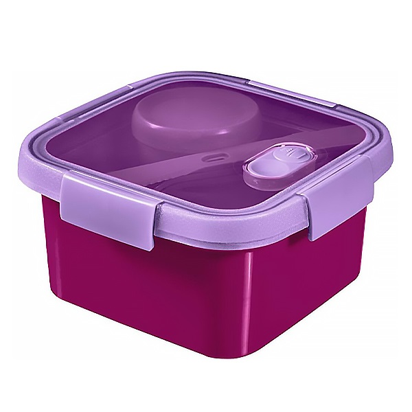 Ételtartó doboz CURVER Smart To Go szögletes műanyag 1,1L lila