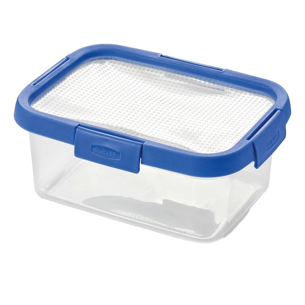 Ételtartó doboz CURVER Smart Fresh tégla műanyag szilikon tetővel 1,2L kék