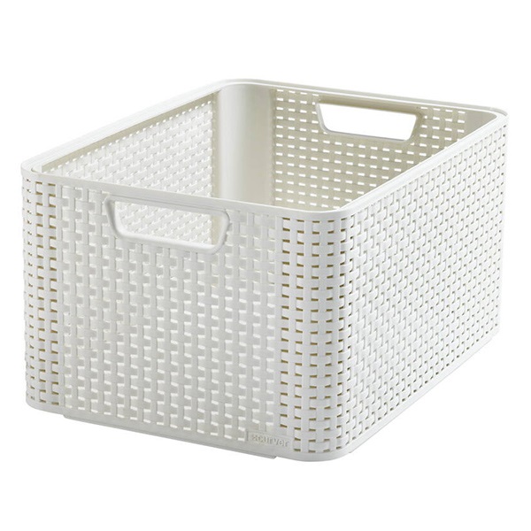 Kosár rattan CURVER Style 30L krém