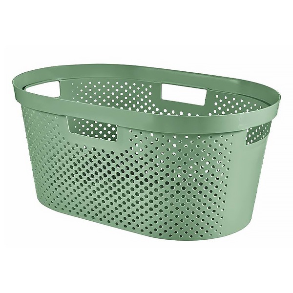 Ruháskosár CURVER Infinity Recycled műanyag 40L zöld