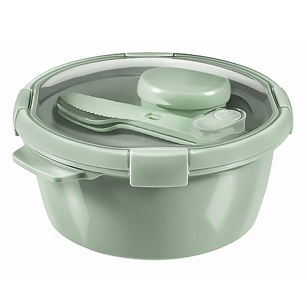 Ételtartó doboz CURVER Smart Eco kerek műanyag 1,6L zöld