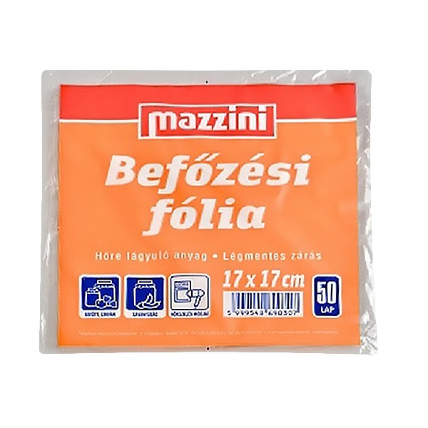 Befőzési fólia MAZZINI 17x17cm 50 db/csomag