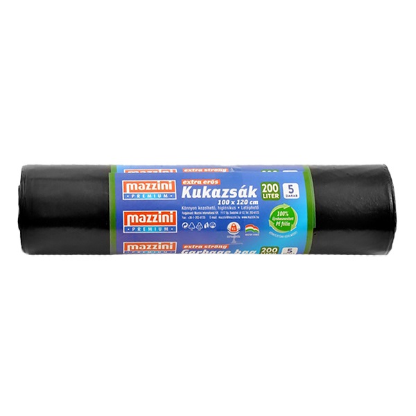 Kukazsák MAZZINI Premium extra erős 200L 5 db/tekercs